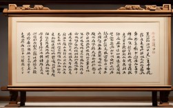 启功条幅书法作品欣赏，启功大幅书法