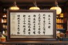 药店挂什么书法作品