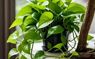 水培绿萝开的花的图片