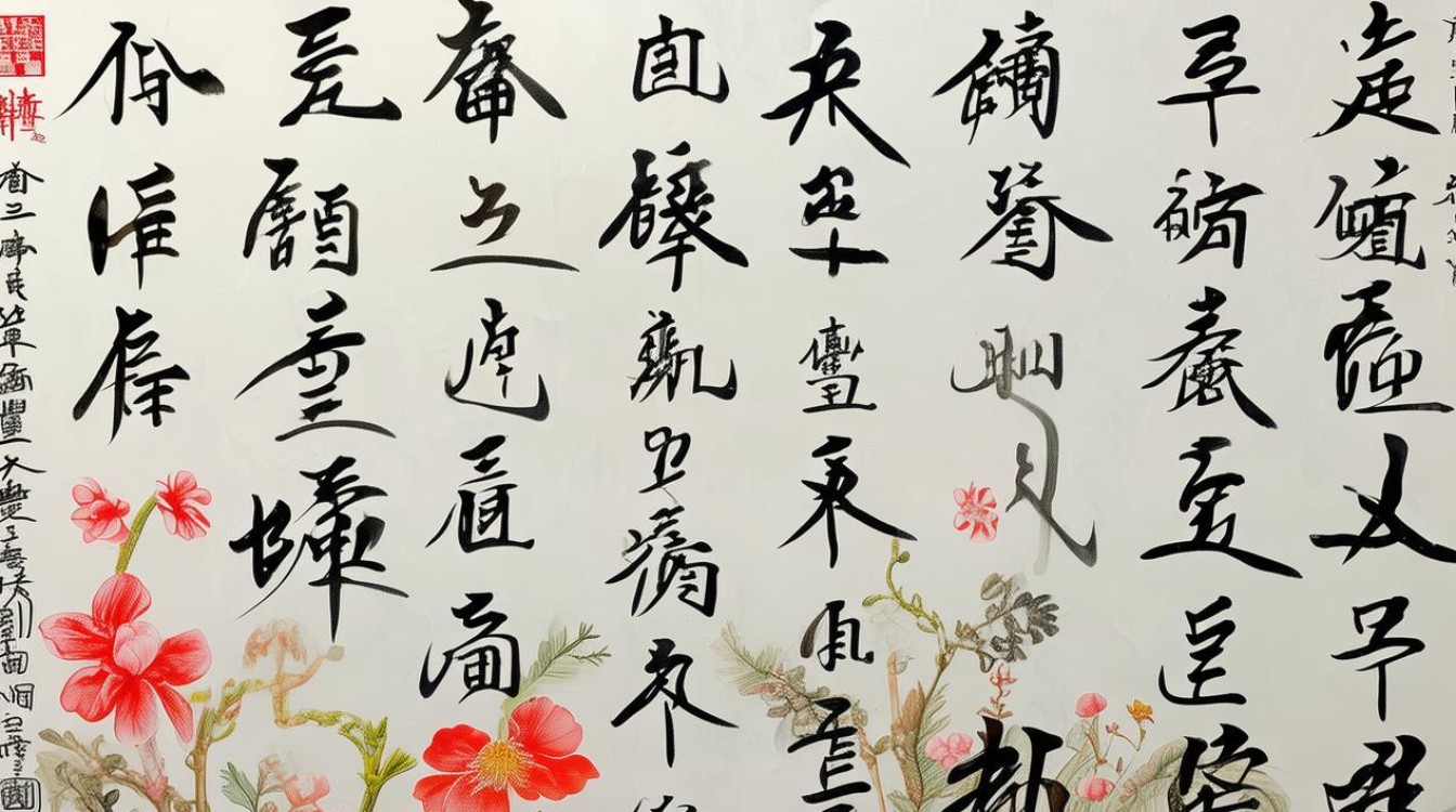 花菩书法作品图片，什么是花菩萨