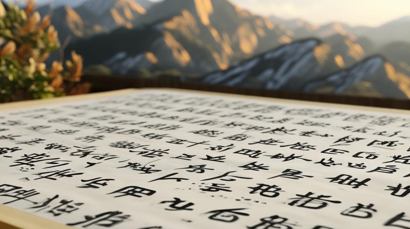 山行行书书法作品欣赏