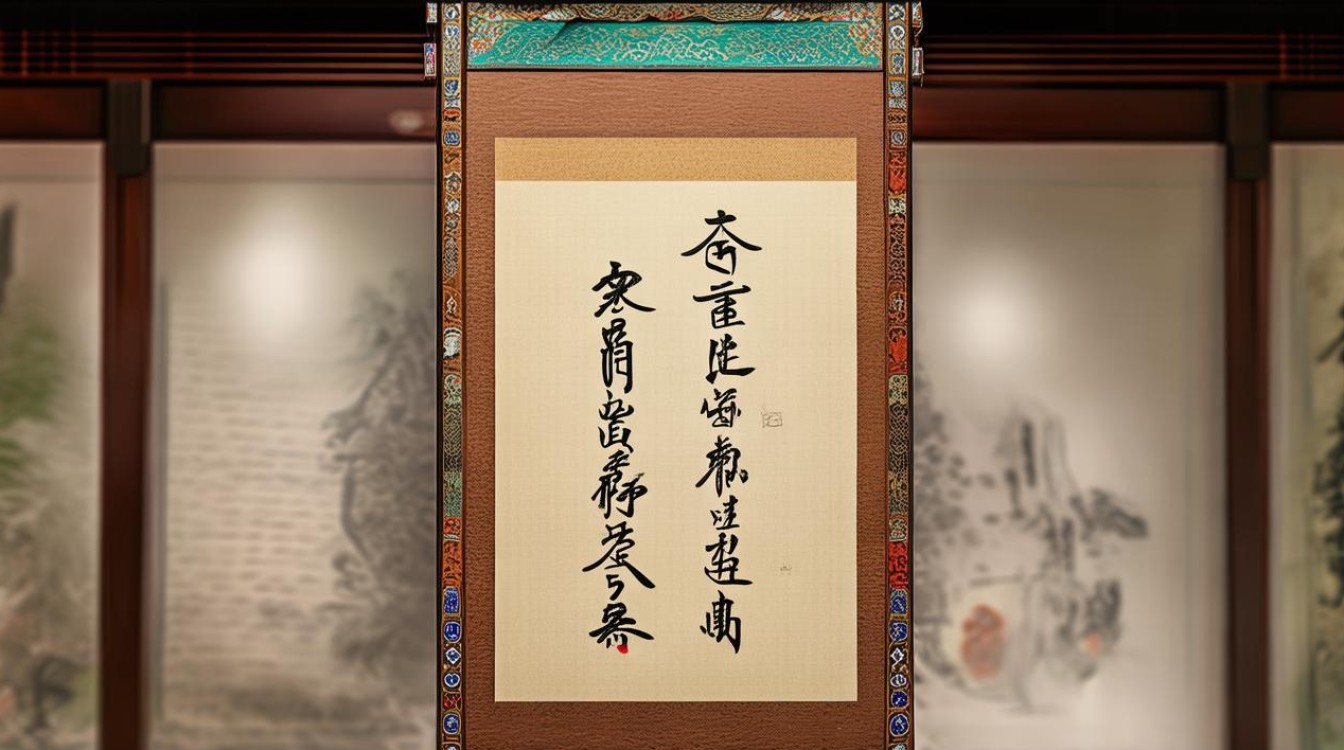 书画对联书法作品图片
