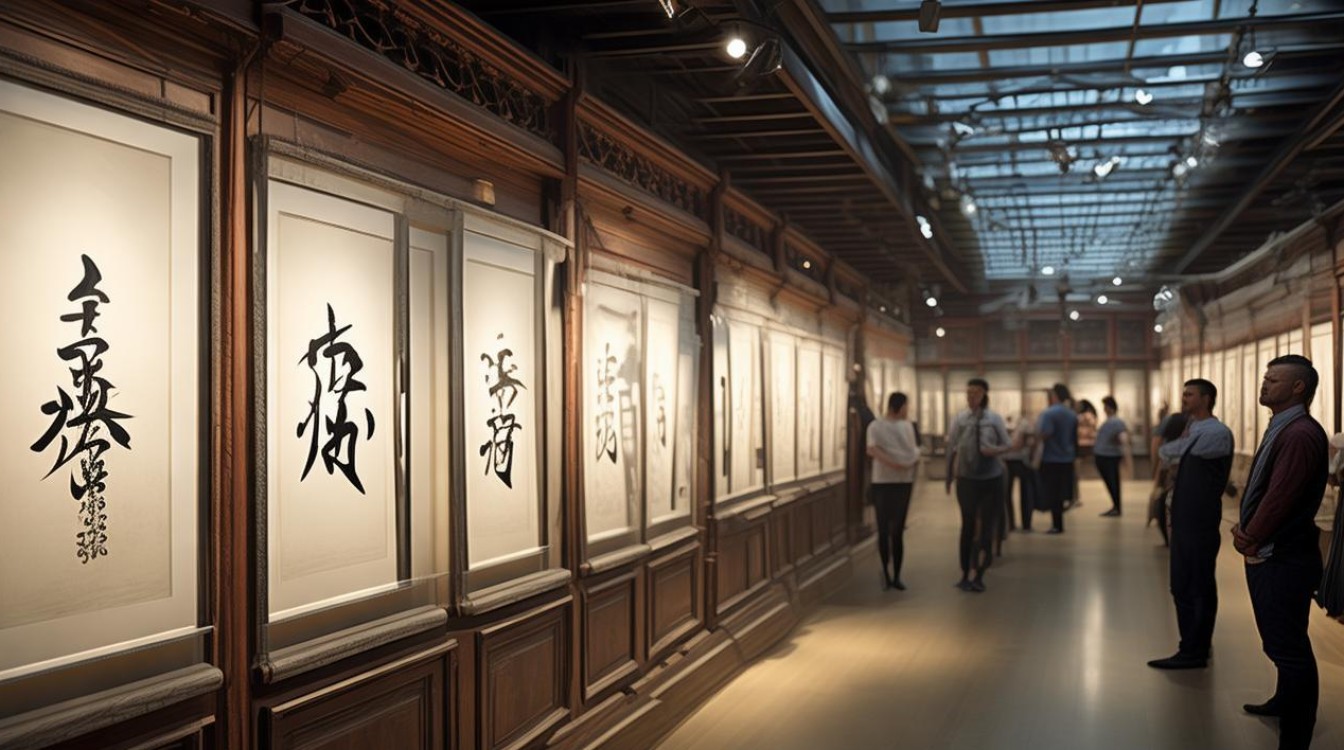 参加书法作品展