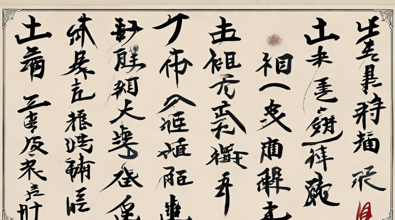 秋词行书书法作品