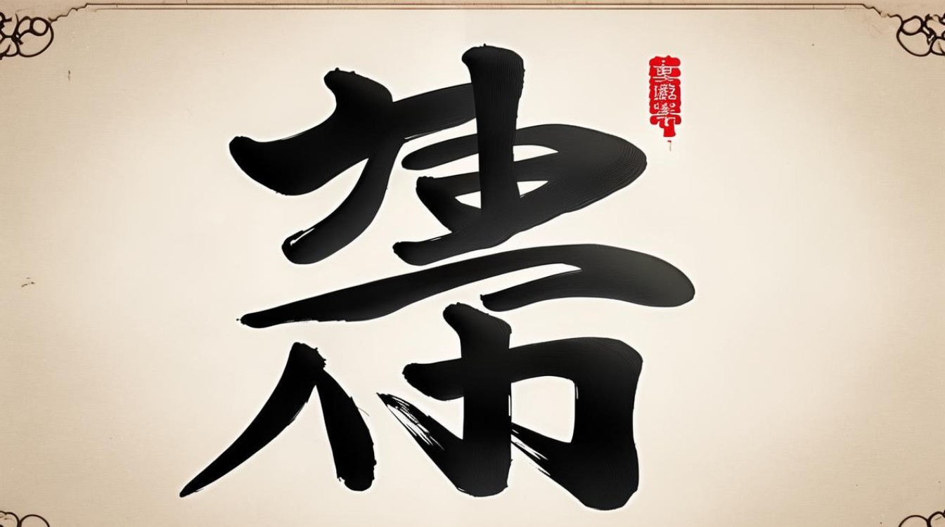 书法作品鸿字