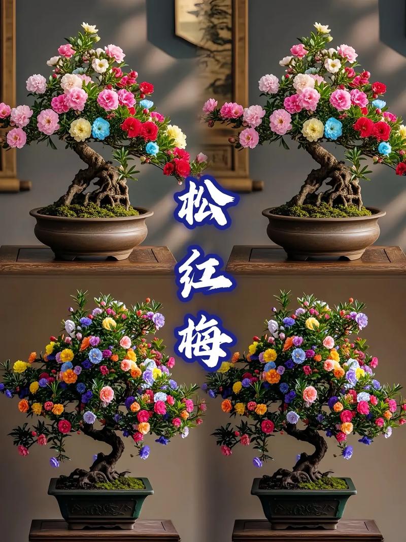 松红梅盆栽选什么盆最好？-第2张图片-吾爱花网