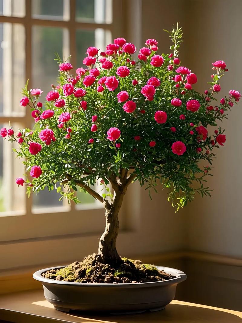 红梅盆栽图片有哪些经典造型？-第1张图片-吾爱花网