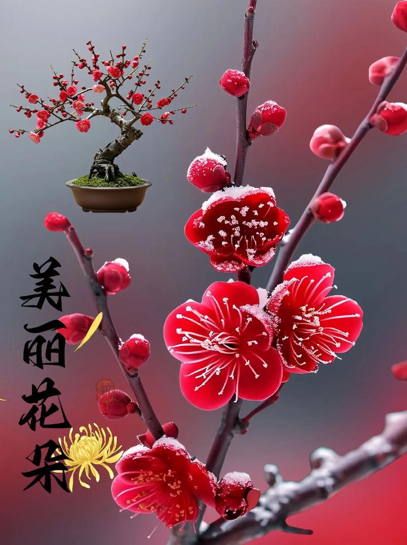 盆栽红梅冬天养殖方法-第3张图片-吾爱花网