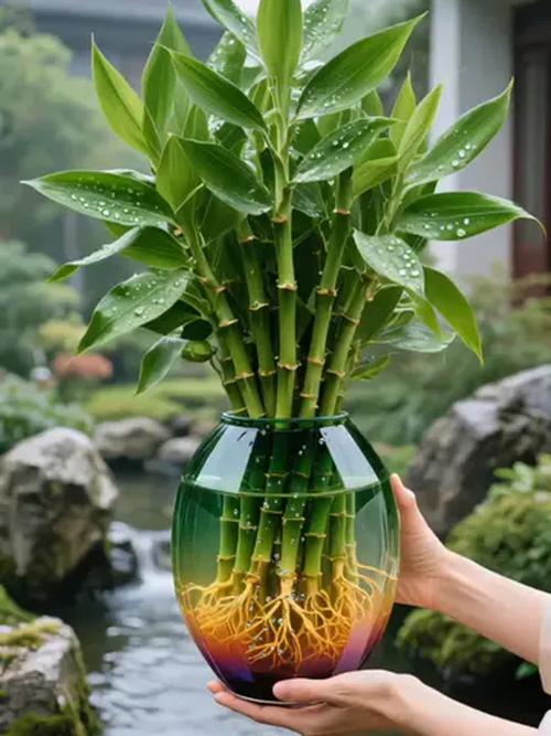 水培富贵竹图片怎么养好看？-第2张图片-吾爱花网